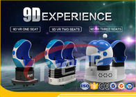 simulador luxuoso alaranjado do parque de diversões 9D VR de Seat da atualização de 5D Movies+12PCS com plataforma de gerencio de 360 graus