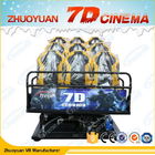 Simulador para múltiplos jogadores do cinema 7D com a tela do metal da liga de alumínio