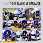 6 equipamento do cinema da realidade virtual 5D da neve do DOF com plataforma hidráulica/elétrica