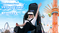 Entretenimento com VR Drop Tower 9D VR Simulator 360° Movimentos Multiplayer