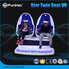 o trem do parque de diversões dos vidros da realidade virtual da cadeira de 220V 9D VR monta