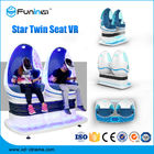Máquina de dois jogos interativa da realidade virtual do simulador dos assentos 9D VR com tecnologia aluída