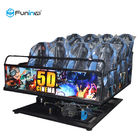 o simulador Funin 6-12 do cinema 9D VR de 5D 7D assenta a tela do metal da liga de alumínio dos vidros 3DM