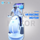 Cor branca virtual do simulador 700KW da realidade 9D de condução de carro para múltiplos jogadores para a zona do jogo