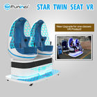 220V assentos pequenos do ovo do cinema dois do simulador da pegada 9D VR de um movimento de 3600 graus