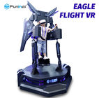 O adulto do simulador do jogo do voo VR 9D de Eagle monta para a cor do preto do parque de diversões