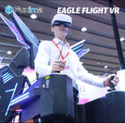 O adulto do simulador do jogo do voo VR 9D de Eagle monta para a cor do preto do parque de diversões