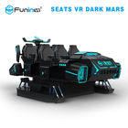 6 simulador escuro dos assentos VR Marte 9D VR com plataforma elétrica garantia de 1 ano