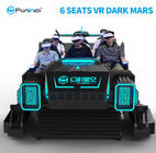 6 simulador Marte escuro do tanque dos assentos 9D VR para a cor do preto do equipamento do divertimento