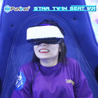 360 cinema do ovo dos assentos VR do simulador dois da realidade virtual da rotação para o parque de diversões