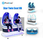 Azul + assentos brancos do simulador 2 de 9D VR com vidros de 3D Deepoon E3