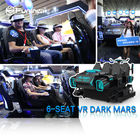 Da moeda do sistema 9D VR do simulador VR do parque temático do passeio 6 de Seat vibração para trás