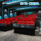 Metal o cinema 6 do simulador da tela 7d/9 assentos com sistema bonde de efeitos de vento
