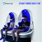 Os vidros da cadeira VR do ovo da realidade virtual 9D caçoam o parque de diversões dos passeios