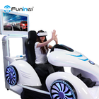 Realidade virtual de Immersive que compete a máquina de jogo VR do simulador do carro dos kart para crianças