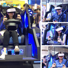 Jogo da realidade virtual 9d VR em linha 360 condução de tiro do simulador VR do carro de corridas dos jogos 9D das corridas de carros