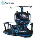 Azul superior da máquina de jogo da batida da realidade virtual da estação 9D da interatividade com preto