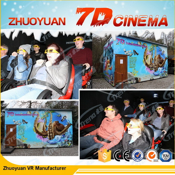 Cinema simulador/5D dinâmico virtual do cinema dos vidros 7D da realidade 3DM
