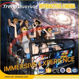 Cinema 5D móvel do sistema hidráulico com o console do jogo da realidade virtual