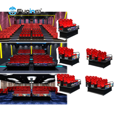 Teatro de cinema 7D de cor personalizável com 9 assentos de movimento