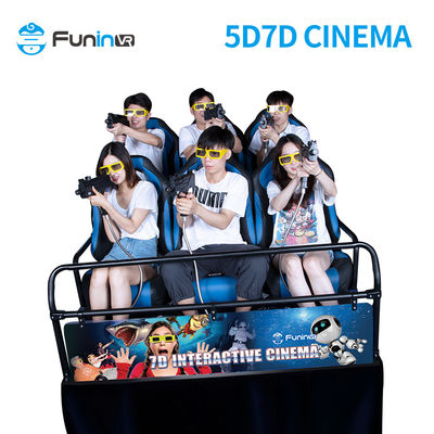 movimento material do filme do teatro do cinema do simulador 3D 4D 5D 6D do cinema do metal 7D Cineme 5D