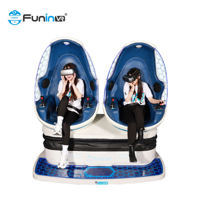 vidros dos auriculares da máquina 3d de 9d VR 2 jogos azuis do vr do simulador da realidade virtual do cinema 9d dos assentos para a venda