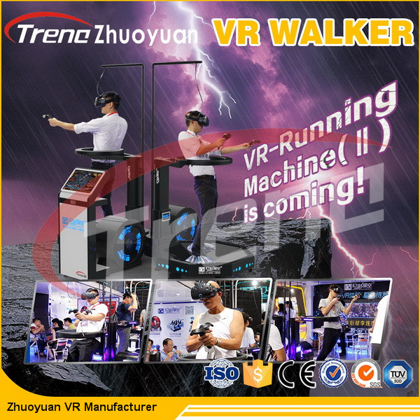 220 parque temático preto do caminhante VR da realidade virtual de V uma imersão de 360 graus 140 quilogramas