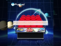 Square Customized 5D Cinema Cinema Cinema com 9-48 lugares e sistema de energia elétrica