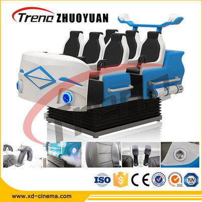 Assentos do simulador seis da realidade virtual da montanha russa 9D do divertimento para a feira automóvel