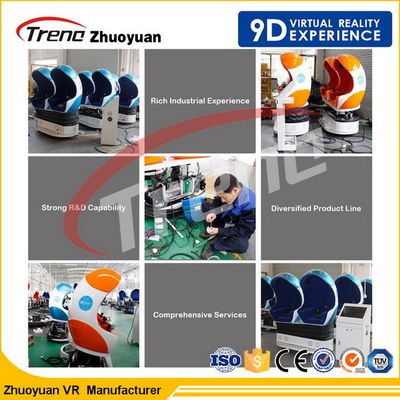 360 simulador atrativo do parque temático 9D VR do grau com vidros de HD 1080P