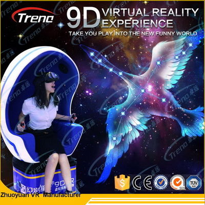 Vidros do simulador HD VR da realidade virtual do parque temático 9D com os 3 cilindros bondes