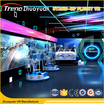O jogo de vídeo saltando em queda livre comercial levanta-se a certificação do simulador SASO do voo VR