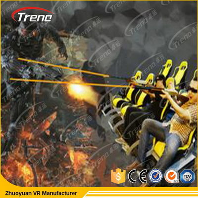 Luxo dinâmico bonde 9 Seat do cinema do movimento dos hotéis 5D da estrela com vidros de 3D VR