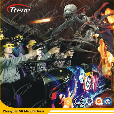 Passeio eletrônico exterior do movimento 5D, teatro de filme 5D com o controlador da realidade virtual