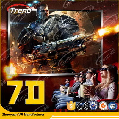 Assentos móveis do cinema 4 do controle de Digitas 7D/6 assentos com sistema hidráulico