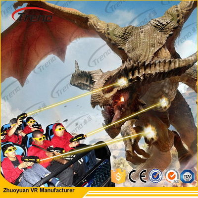 Sistema bonde do cinema para múltiplos jogadores/7D interativo dos vidros de Funin VR 3DM 5D