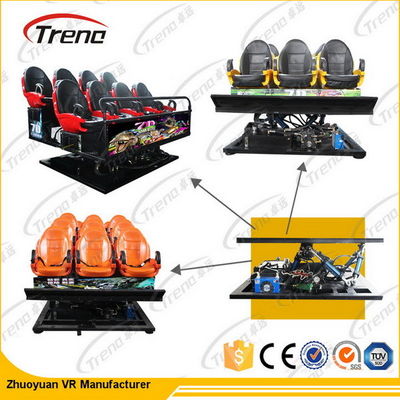 Sistema bonde do cinema para múltiplos jogadores/7D interativo dos vidros de Funin VR 3DM 5D