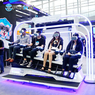 4 assentos 9D VR Cinema para Parque Temático Interior Máquina de Realidade Virtual