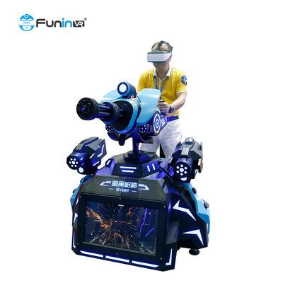 Experiência de simulador de tiro em realidade virtual 9D interativa Vr Gatling Master