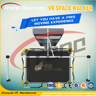 Cinemas pretos da ação dos jogos 9D do tiro uma opinião de 360 graus com os auriculares de VR HTC