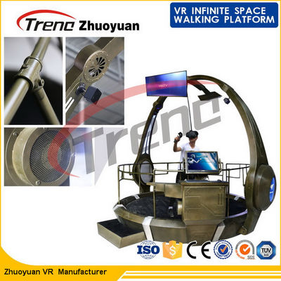 Seguimento principal de passeio do ° do simulador 360 da realidade virtual da arma do tiro para o shopping