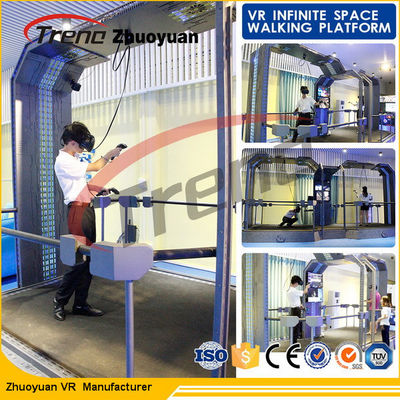 Seguimento principal de passeio do ° do simulador 360 da realidade virtual da arma do tiro para o shopping