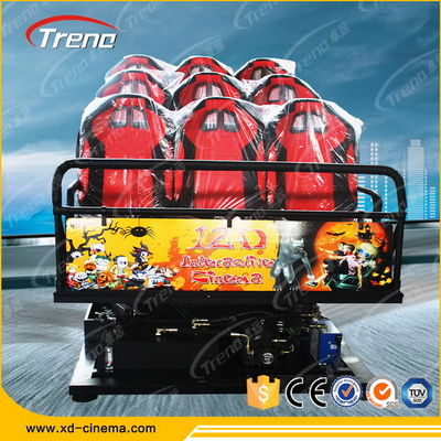 Arma surpreendente que dispara no simulador do cinema 7D com sistema bonde/hidráulico