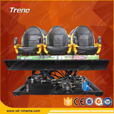 Arma surpreendente que dispara no simulador do cinema 7D com sistema bonde/hidráulico