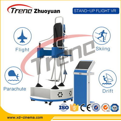 A realidade virtual Flight Simulator do jogo de vídeo 9D da máquina do ovo representa acima o centro de aptidão