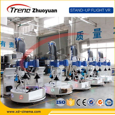 A realidade virtual Flight Simulator do jogo de vídeo 9D da máquina do ovo representa acima o centro de aptidão