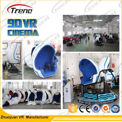 Sistema bonde engraçado do simulador 220V do equipamento 9d VR do parque de diversões dos jogos