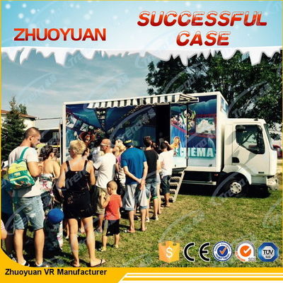 O cinema surpreendente da experiência 5d com efeitos especiais para crianças faz sinal ao simulador