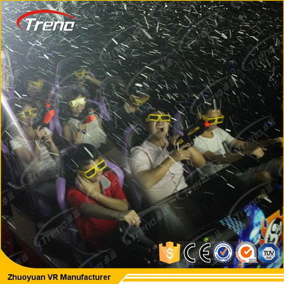 3 Dof bondes/cinema hidráulico do simulador do equipamento 7D do cinema 5D com cadeira do movimento