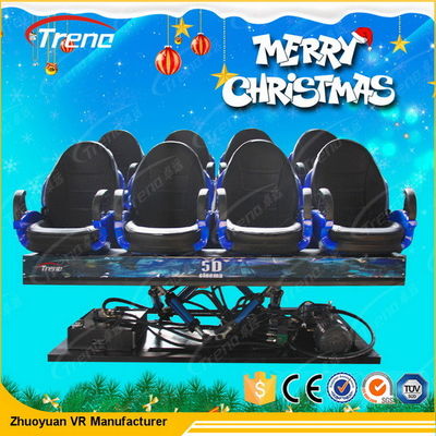 3 Dof bondes/cinema hidráulico do simulador do equipamento 7D do cinema 5D com cadeira do movimento